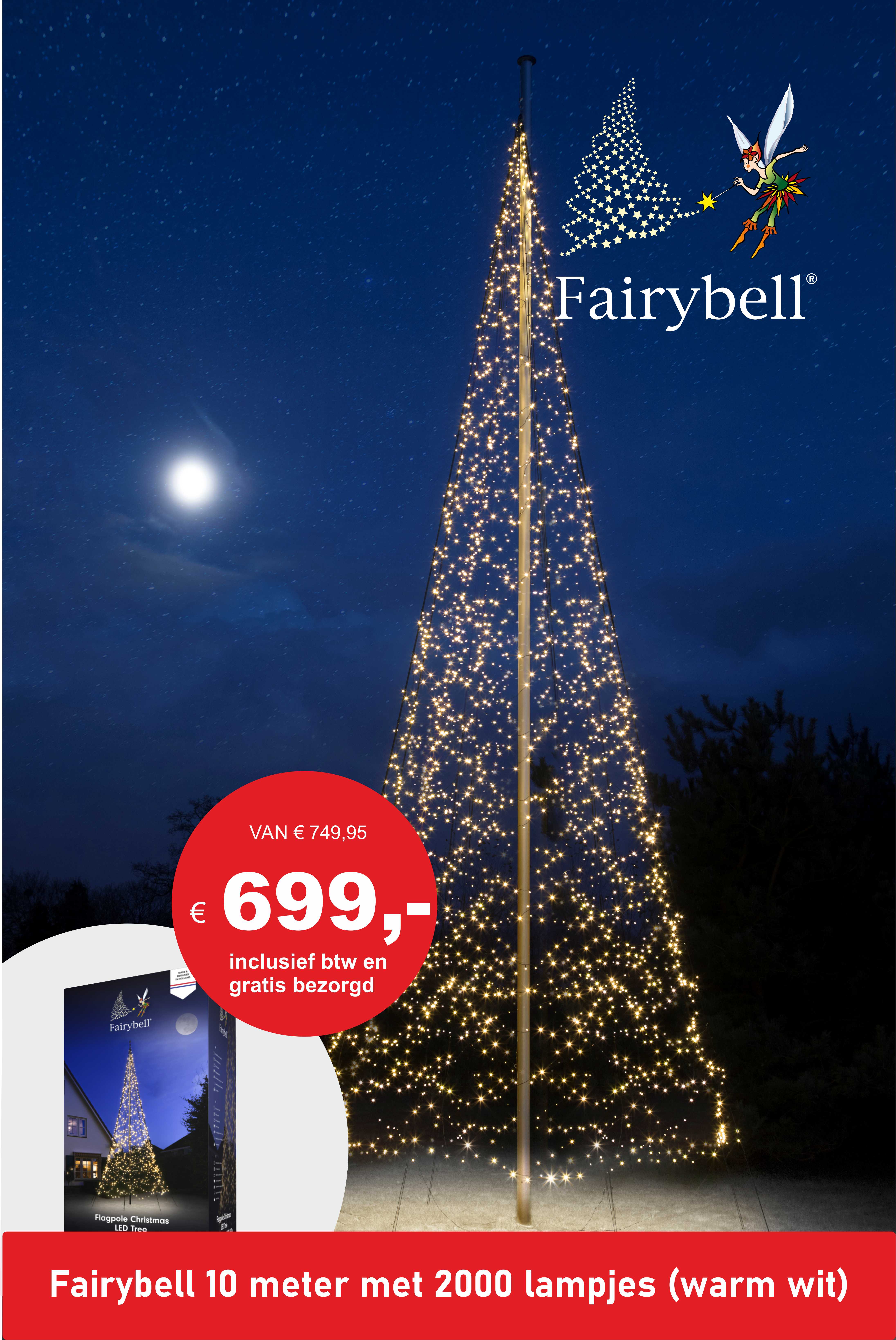 breuk Blauwdruk Schepsel Fairybell 10 Meter met 2000, 4000 of 7680 Lampjes | Gratis Verzending